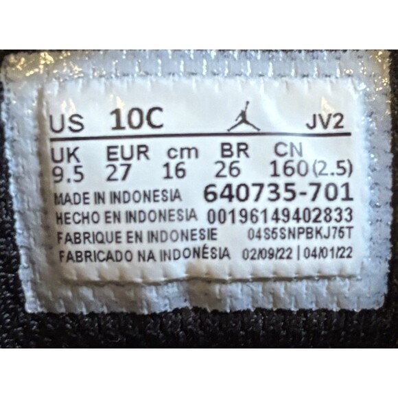 Nike Air Jordan 1 Mid Retro TD Taxi Yellow White Black 640735-701 10C - Picture 7 of 7